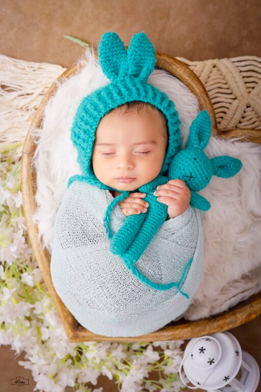 Newborn Heart With Blue Wrapping Setup 128